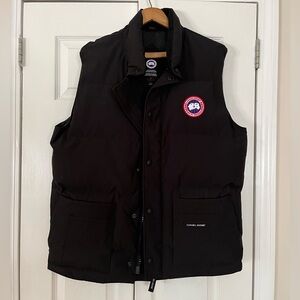 Large Black Canada Goose Vest